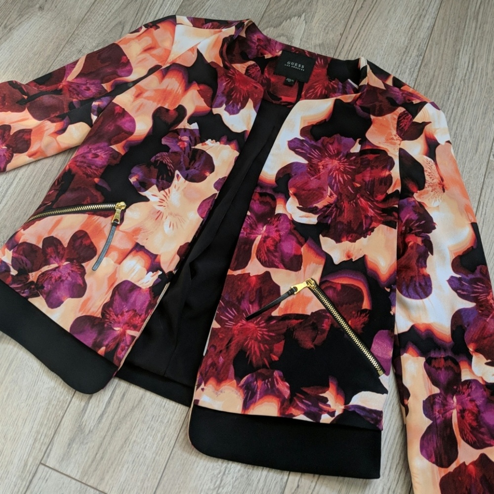 Guess Jacket - Floral Print - XS